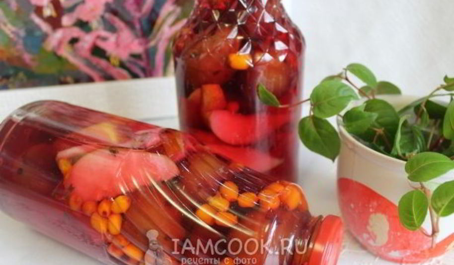 Рецепт компота плодово-ягодный на зиму