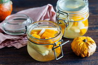 Тыквенно-яблочный компот с гуавой