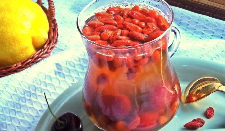 Рецепт вишнева-яблочного компот