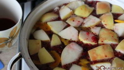 яблочно-клюквенный компот