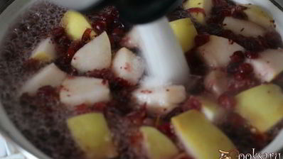 яблочно-клюквенный компот