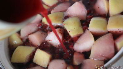 яблочно-клюквенный компот