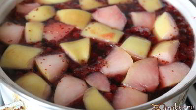 яблочно-клюквенный компот