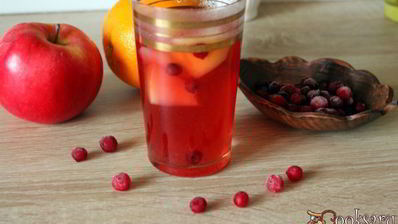 яблочно-клюквенный компот