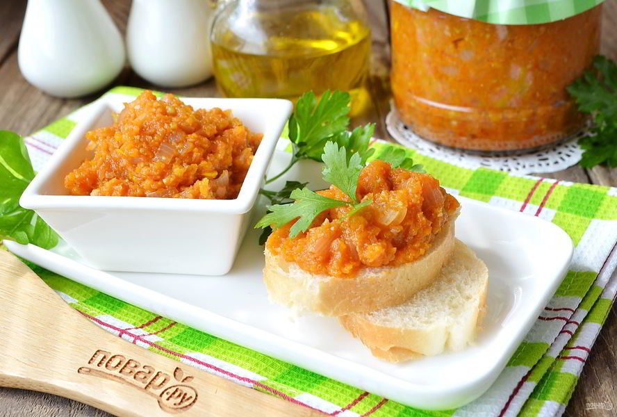 Консервация кабачковой икры на зиму