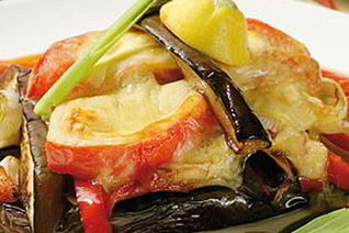 Баклажаны, запеченные с лечо