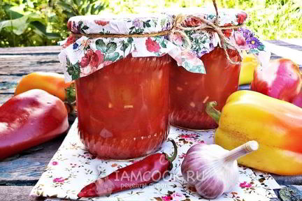 Классическое лечо с томатной пастой