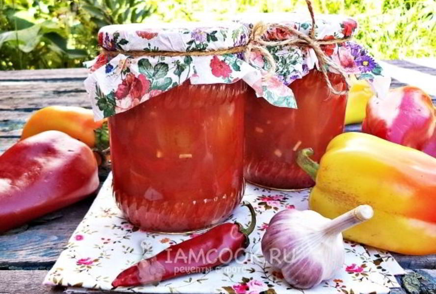 Классическое лечо с томатной пастой