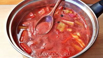 классическое лечо с томатной пастой