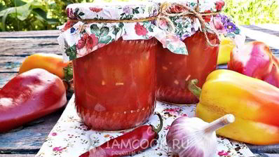 классическое лечо с томатной пастой