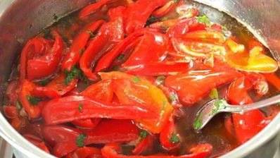 лечо из болгарского перца и помидоров на зиму