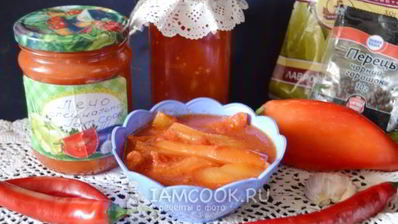 лечо из болгарского перца с томатной пастой