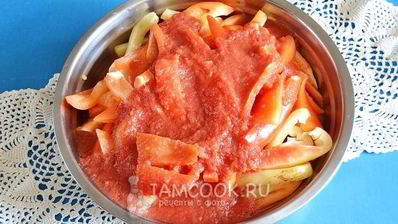 лечо из болгарского перца с томатной пастой