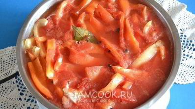 лечо из болгарского перца с томатной пастой