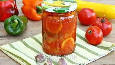 лечо из кабачков и перца
