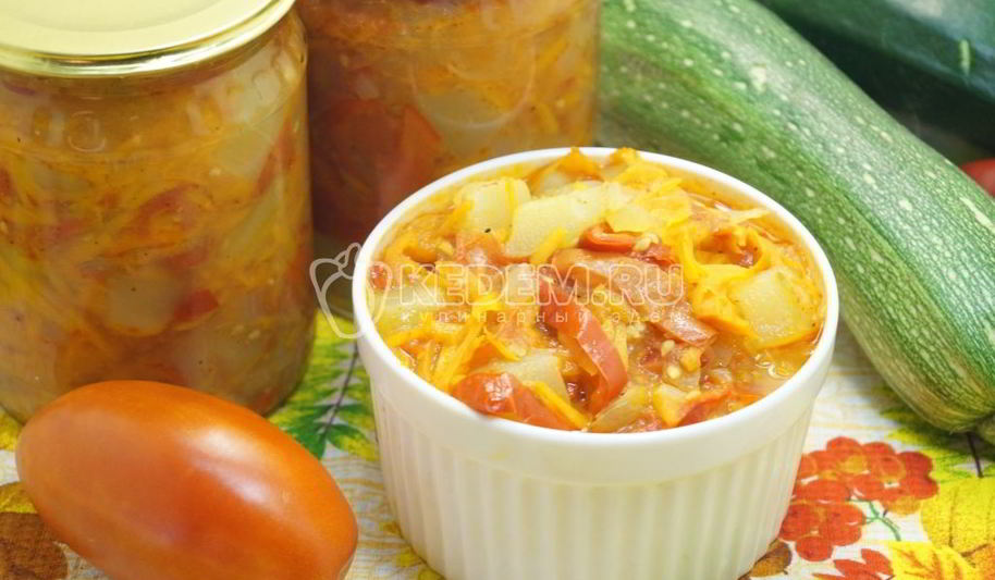 Рецепт лечо из кабачков на зиму