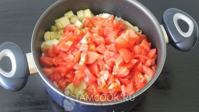 лечо из кабачков с помидорами на зиму