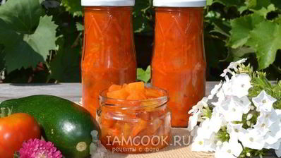 лечо из кабачков с томатной пастой