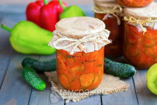 Лечо из огурцов на зиму с томатной пастой