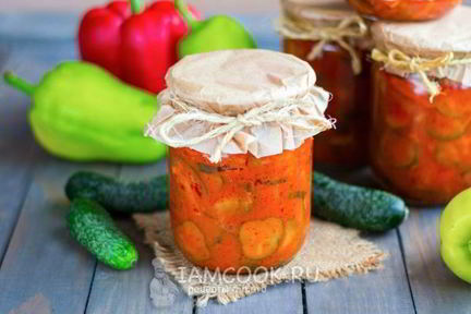 Лечо из огурцов на зиму с томатной пастой