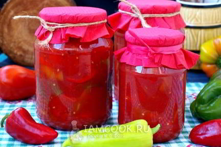 Лечо из перца и помидоров без уксуса