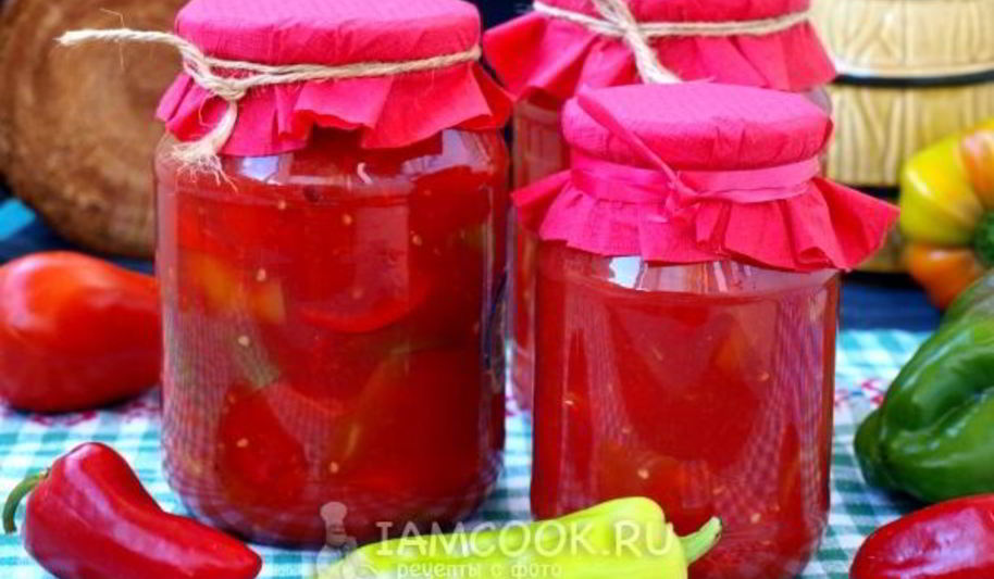 Рецепт лечо из перца и помидоров без уксуса