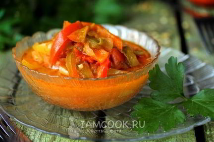 Лечо из перца и помидоров