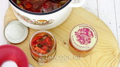 лечо из перца, помидоров и лука