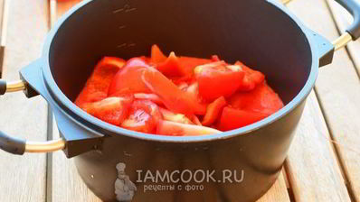 лечо из помидоров и перца с чесноком