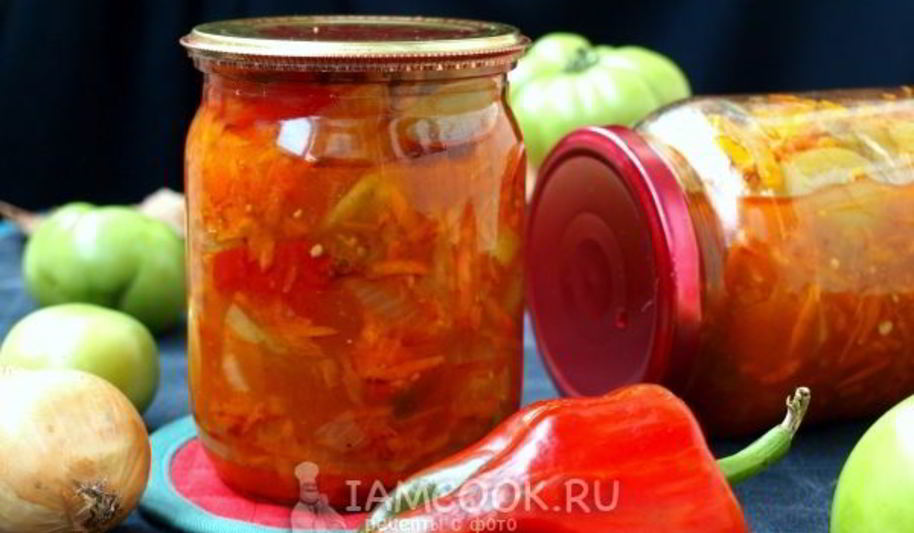 Рецепт лечо из зеленых помидоров