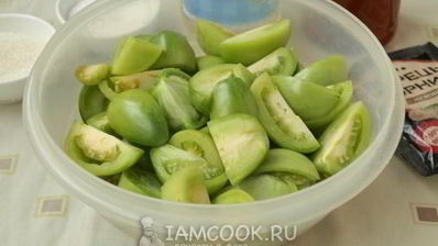 лечо из зеленых помидоров