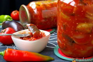 Лечо с баклажанами на зиму