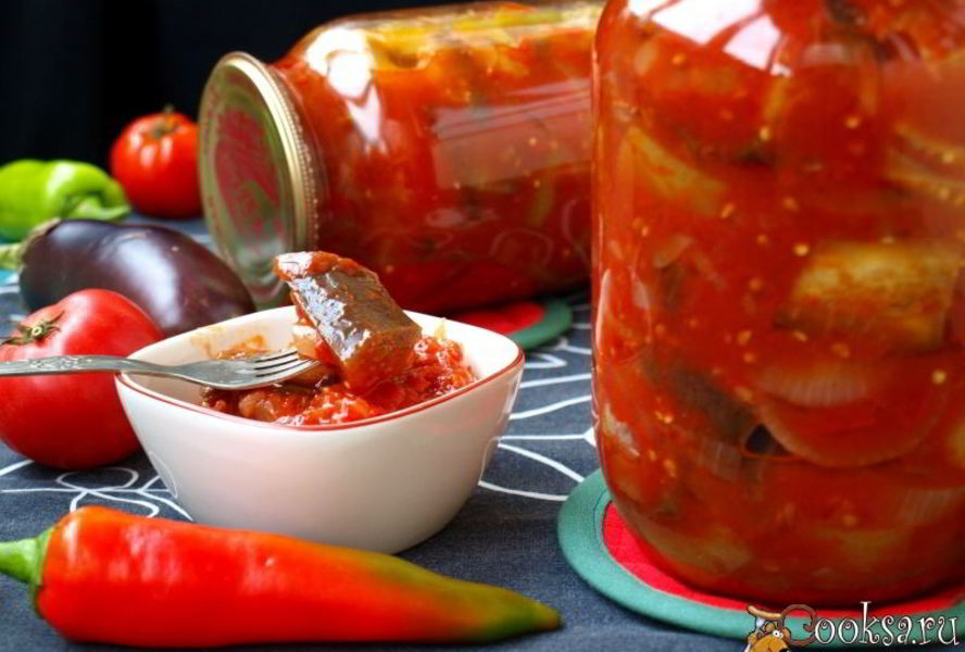Лечо с баклажанами на зиму