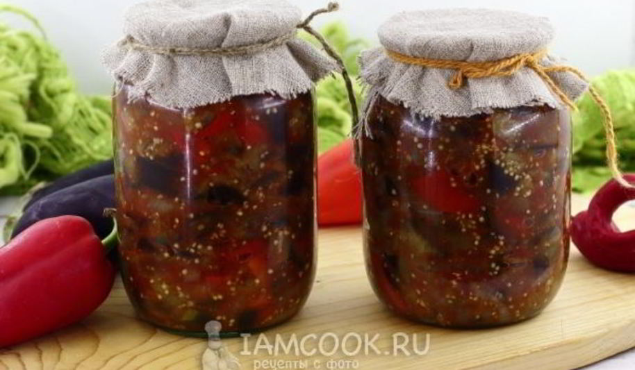 Рецепт лечо с баклажанами, помидорами и перцем