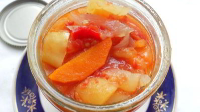 лечо с луком и морковью в мультиварке на зиму