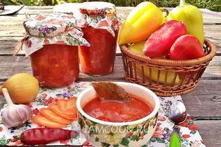 Лечо с морковью и луком