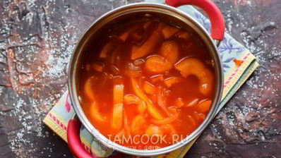 лечо с морковью и томатной пастой