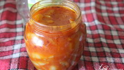 лечо с шампиньонами