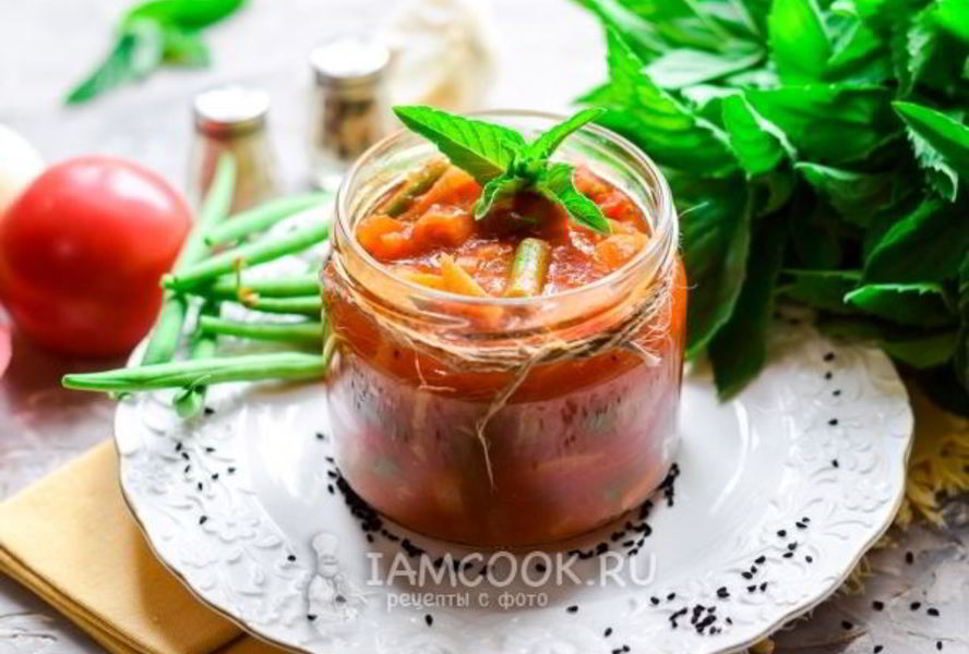 Лечо со стручковой фасолью на зиму