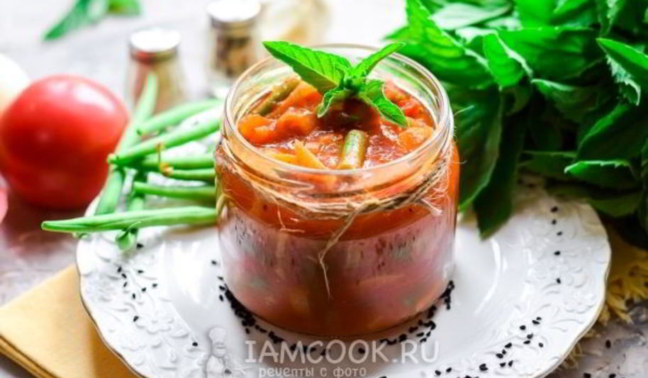 Рецепт лечо со стручковой фасолью на зиму