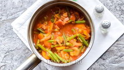 лечо со стручковой фасолью на зиму