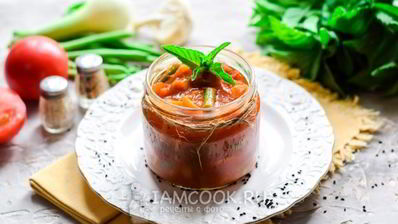 лечо со стручковой фасолью на зиму