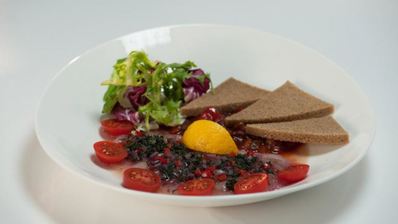 пятиминутка из белого амура с лечо