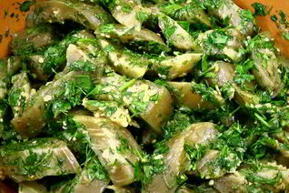 Баклажаны, маринованные быстро