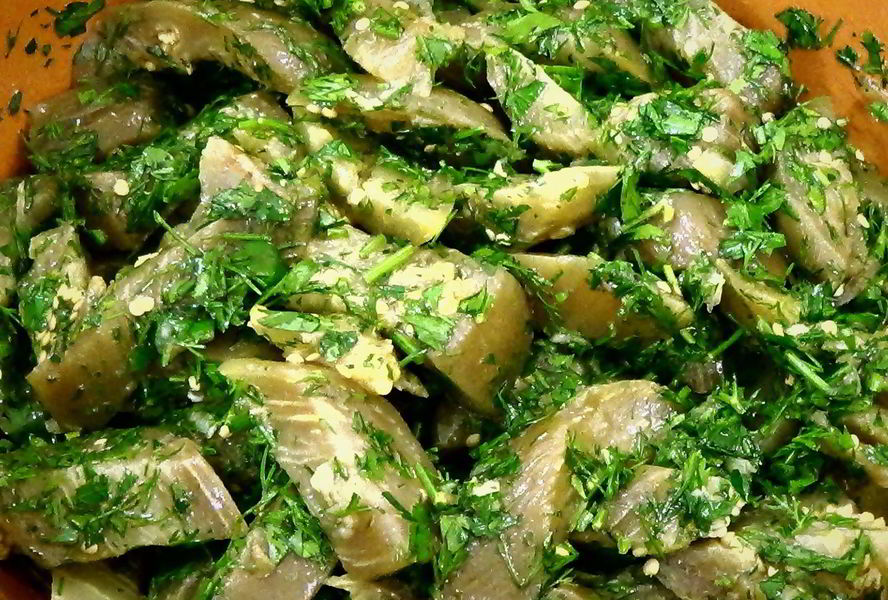 Баклажаны, маринованные быстро