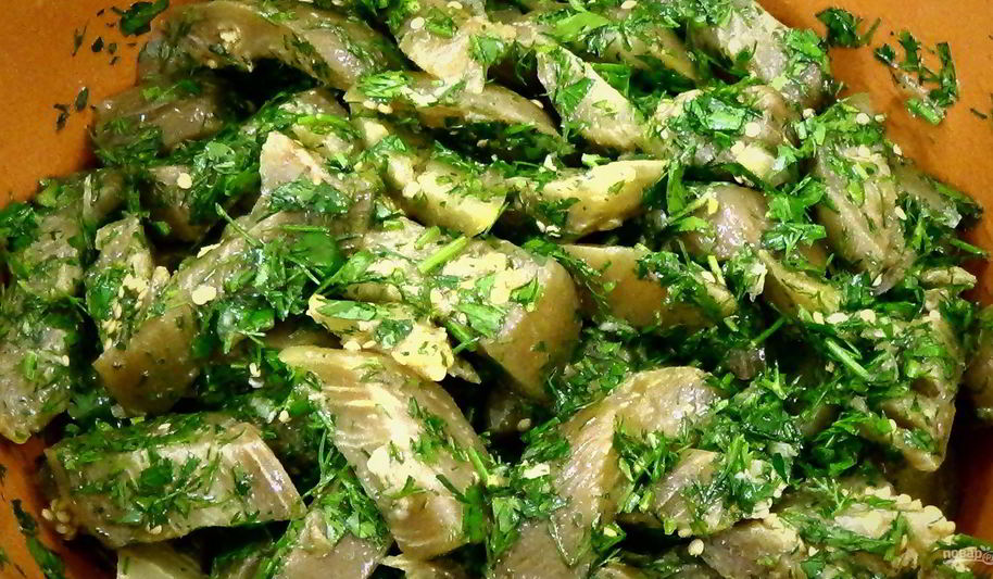 Рецепт баклажанов, маринованных быстро