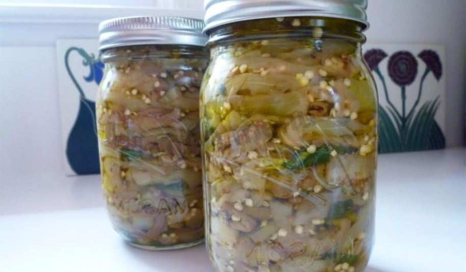 Рецепт баклажанов маринованных с чесноком и зеленью