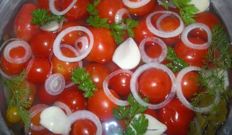 Рецепт быстро маринованные помидорчики