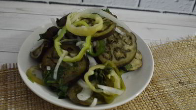 быстрые маринованные баклажаны
