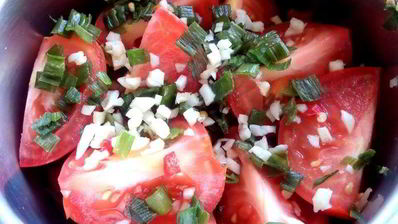 быстрые маринованные томаты и перцы